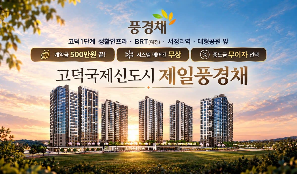 고덕국제신도시 제일풍경채 61블럭 단지 안내 1