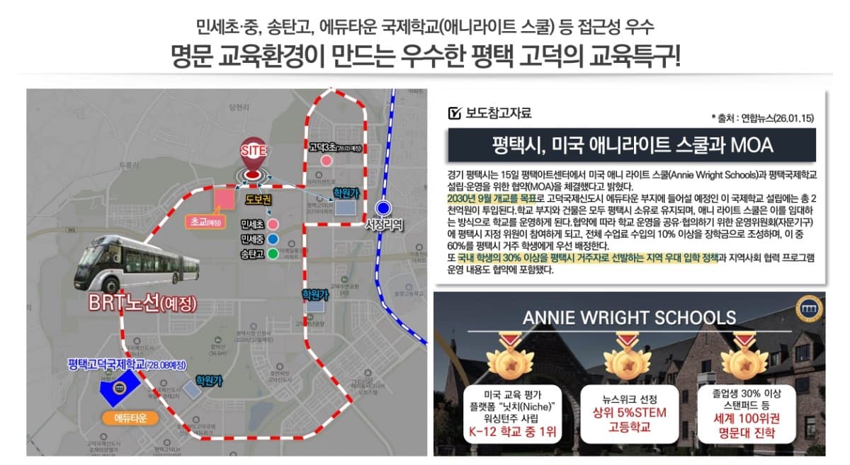 고덕국제신도시 제일풍경채 61블럭 단지 안내 12